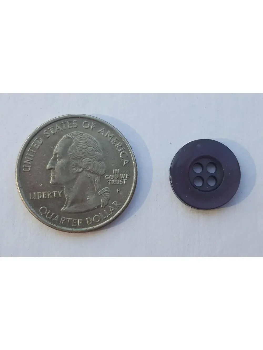 Translucent Purple Buttons, 4 Hole Sewing/Crafts Buttons - 24 Pieces (037)